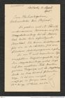 Nachlass Franz Steindachner, Brief von Josef Szombathy an Franz Steindachner (11.04.1905), Inv.Nr. 534.05, Seite 1
